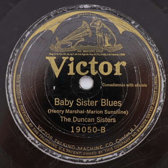 The Duncan Sisters – The Music Lesson /Baby Sister Blues  1923 10" 78 rpm Record - Picture 4 of 6